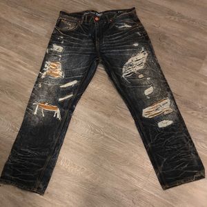 Mens designer denim jeans
